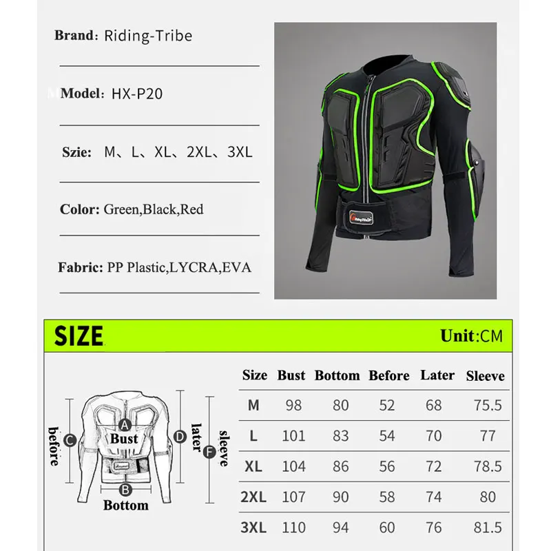 Motorcycle Armor Motocross Off-Road Racing Biker Elasticity Clothing Protective Gear Breathable Reflective Jackets Body Armor Motorcycle Armor Motocross Off-Road Racing Biker Elasticity Clothing Protective Gear Breathable Reflective Jackets Body Armor