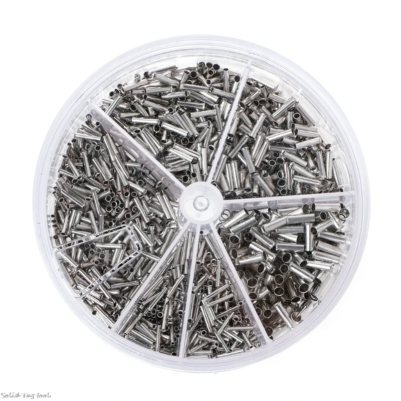 

1900 Pcs Copper Crimp Wire Linker Cord End Terminals Electrical Set 0.5-2.5mm