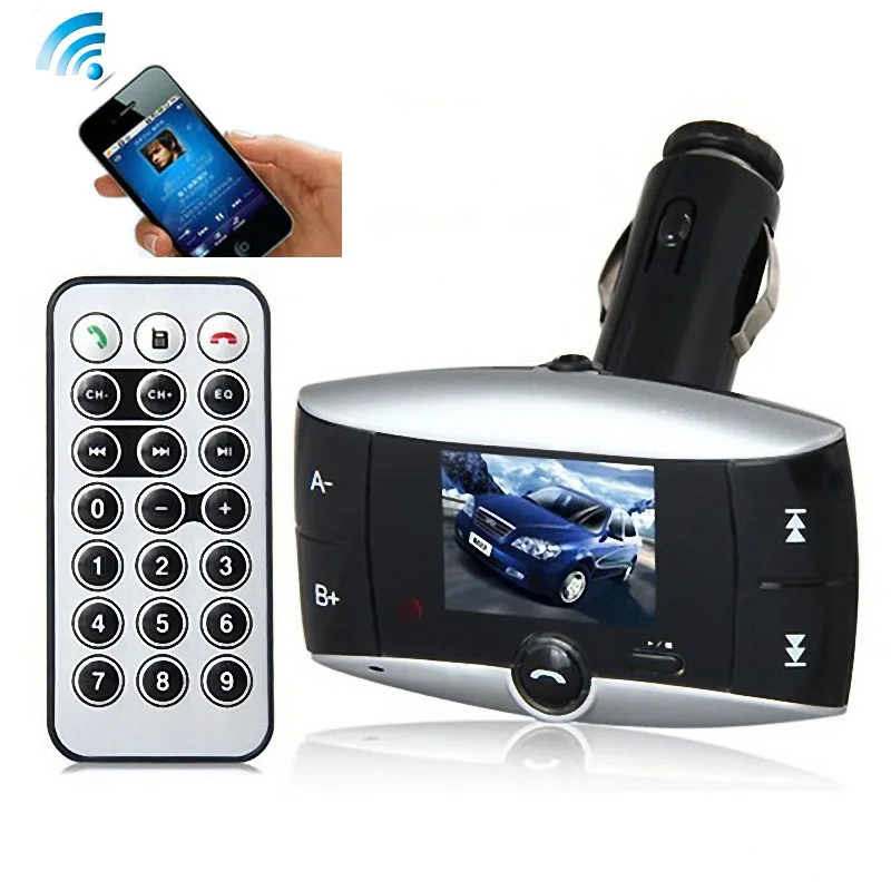 Автомобиль Mp3 плеер 87.5 мГц-108.0 мГц автомобильный fm-трансмиттер Bluetooth модулятор Беспроводной MP3 плеер USB SD w /Remote APR04