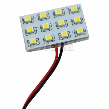 

12 LED 3528 SMD Warm White Lamp Bulb Interior Room Dome Door Car Light