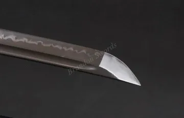 Глина закаленная японский винтажный самурайский меч ручной работы Катана Полный Тан 1095 углеродистая сталь блестящее лезвие настоящий Хамон острый край