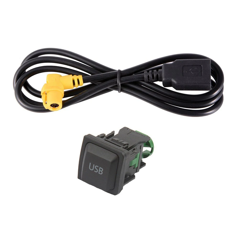 Biurlink 2 стиля DIY Автомобильный USB адаптер аудио USB кабель переключатель для Volkswagen