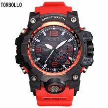 Мужские s часы лучший бренд класса люкс часы для мужчин Милитари светодиодный цифровой аналоговый кварцевые часы спортивные наручные часы водонепроницаемые часы Relogio