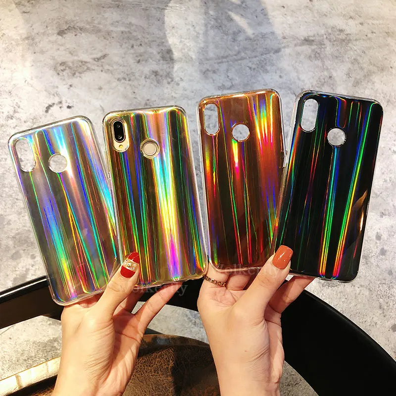 Aurora Soft Phone Case For Xiaomi A2 Lite A1 5X cases for Redmi Note 5 Pro Tpu Cover for Redmi 6A 6 PRO 5 Plus S2 Bling Cover