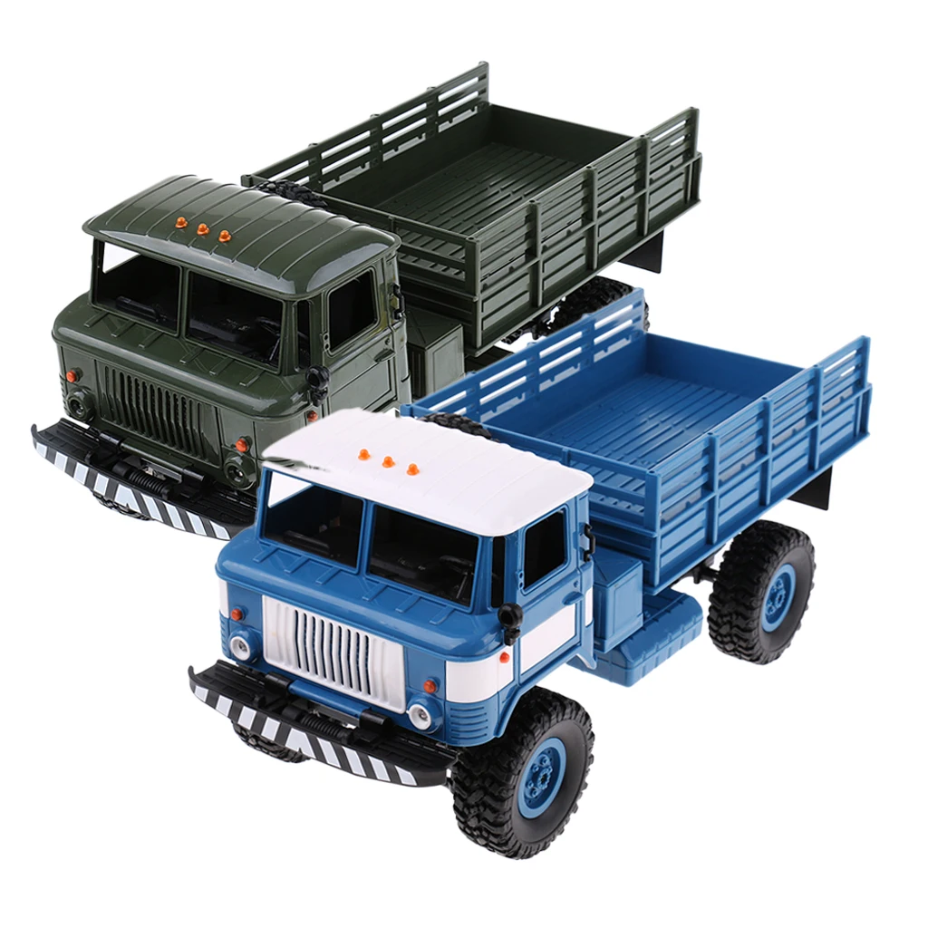 

MagiDeal WPL WPLB-24 1/16 2.4G 4WD RC Military Truck Car Rock Crawler RTR Toy for Kids Children Boys Cool Gift 20cm