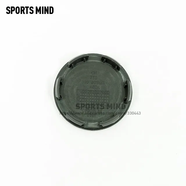 4 Coprimozzo Nero 58mm Universali - In ABS Per Auto E SUV