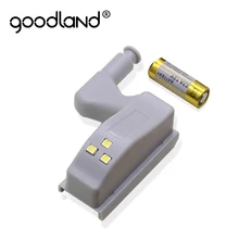 Goodland LED dolap altı ışığı Evrensel gardırop ışığı Sensörü Led Armario Pil Ile Gece Lambası Mutfak Dolap Dolap