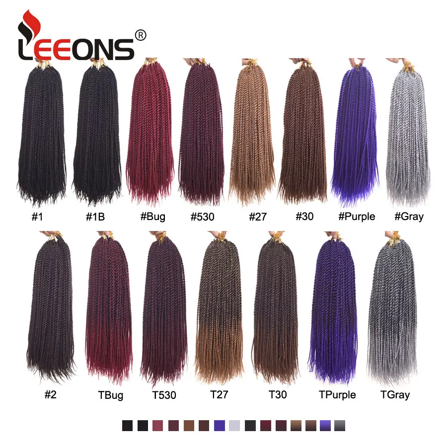 Leeons Kanekalon Hair Braid 18inch Senegalese Crochet Leeons Kanekalon Hair Braid 18inch