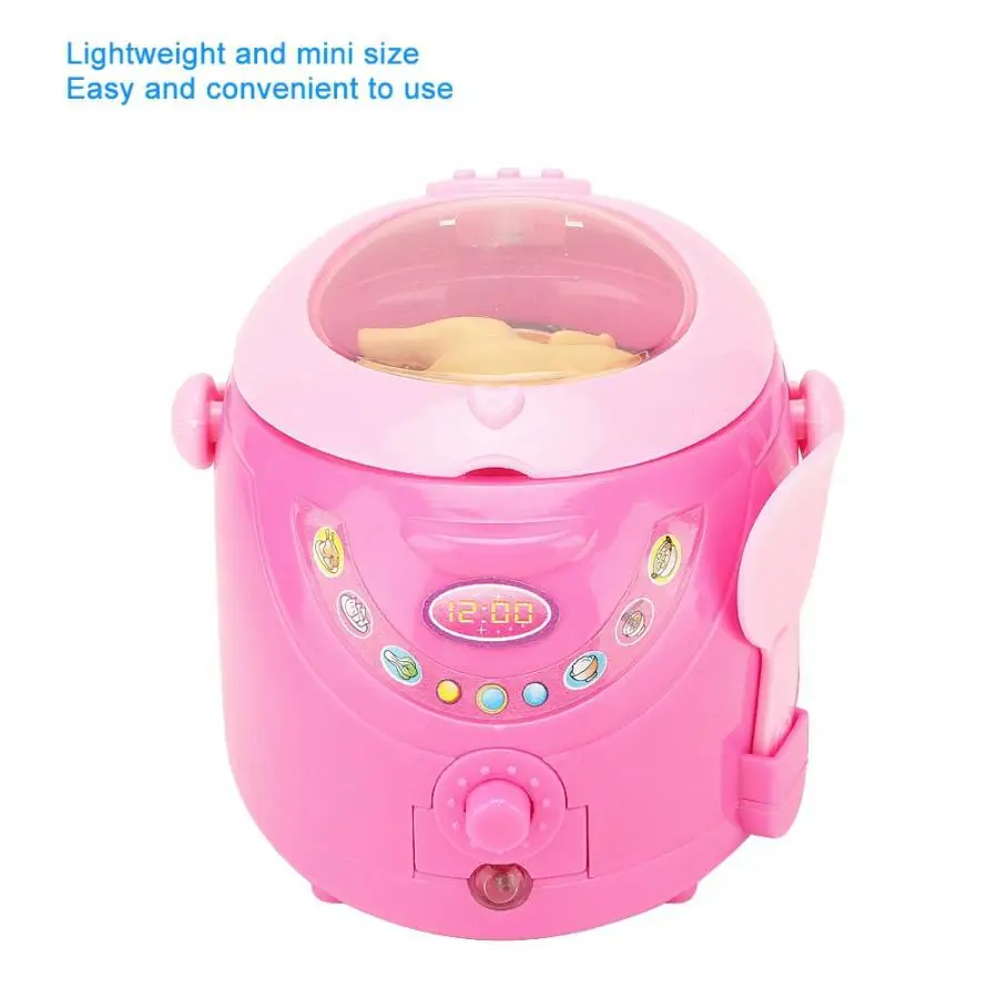 

Educational Toy Kitchen Food Toy Plastic Mini Baby Household Pretend Role Play Educational Electric Cooker Toys without Toy