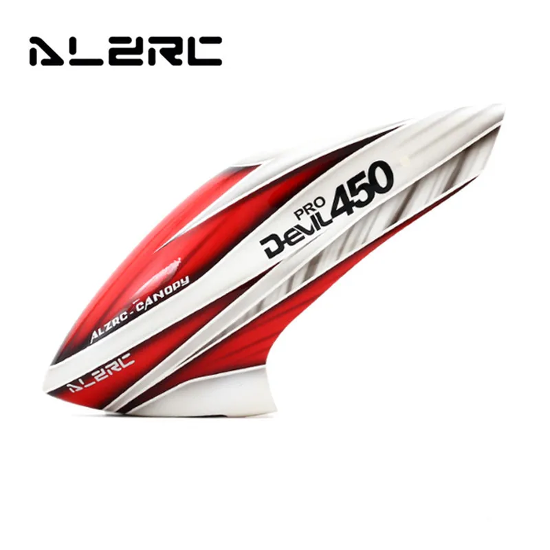 

ALZRC Devil 450 Pro V2 RC Helicopter Parts Fiberglass Canopy Red White For RC Helicopter Parts Accssoreis Accs