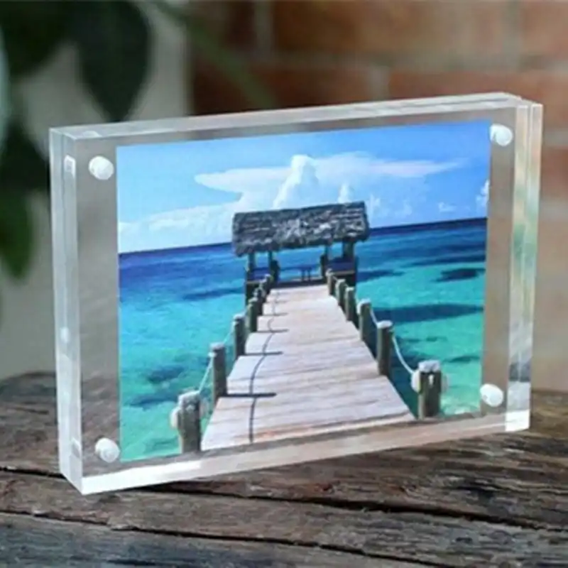 Acrylic Block Photo Frame Acrylic Frame Picture Sign Tag Label