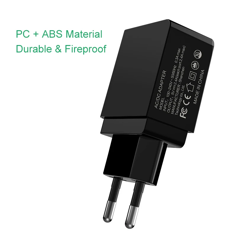 M. uruoi двойное зарядное устройство USB 5V2.4A со светодиодным дисплеем Быстрая зарядка