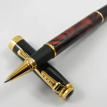 Jinhao 500 Катание на коньках красное с золотой отделкой 0,5 мм Ручка-роллер