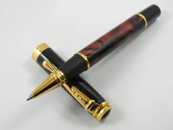 

Jinhao 500 Ice Red Golden Trim 0.5 MM Rollerball Pen