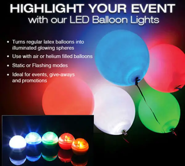 100 шт/лот мяч со светодиодом для воздушных шаров с батареей, Водонепроницаемый Поплавок для бассейна, освещение для свадебной вечеринки, лампы для украшения веселого баллона