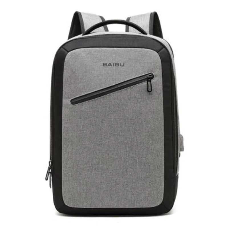 

BAIBU Men Backpack Anti theft New 15.6inch USB Charging Big Laptop Backpack Women Fashion Waterproof School Bags For Teenagers