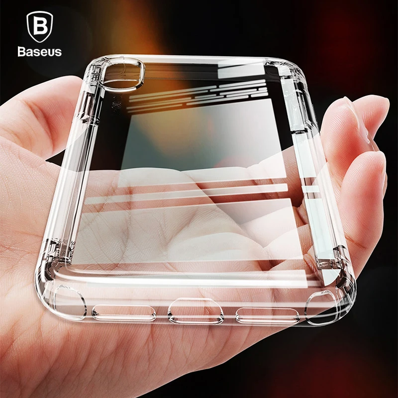 

Baseus Military Level Airbag Anti Knock Case For iPhone Xs Xs Max XR Soft Silicone Transparent Protective Case For iPhoneXs