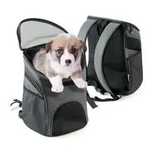 Pet рюкзак собака сумки собака носителей собака Передняя сумка щенок Портативный дорожная сумка сетки рюкзак голову двойная Сумка