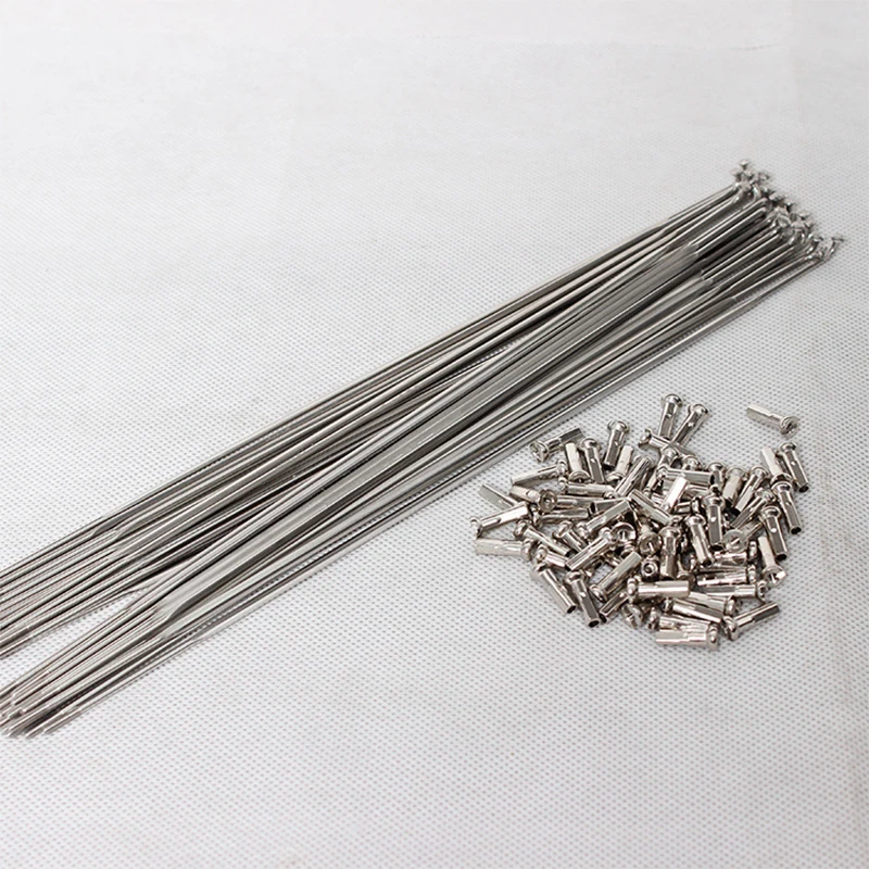 12pcs Shunj Pillar J bend Bicycle Flat Spokes 252/262mm Wheel Spokes