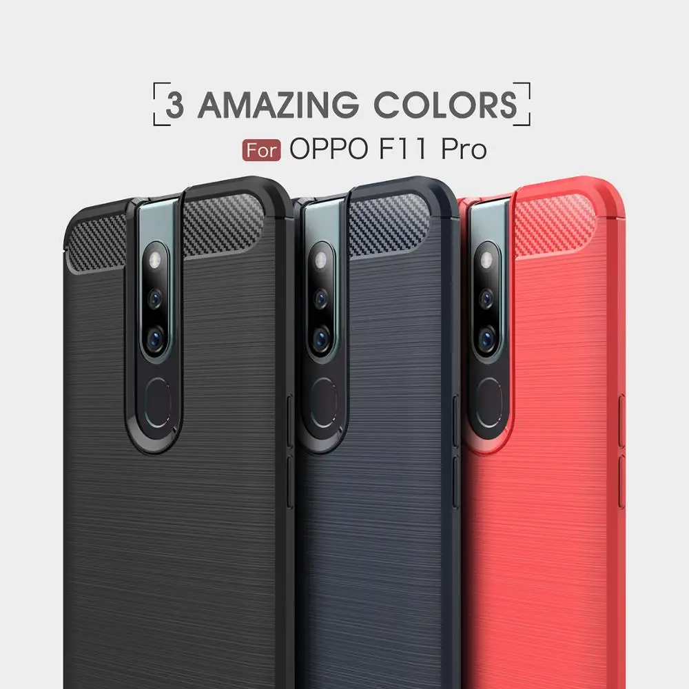 Роскошный чехол из углеродного волокна для OPPO F11PRO R19 ультратонкий Ударопрочный