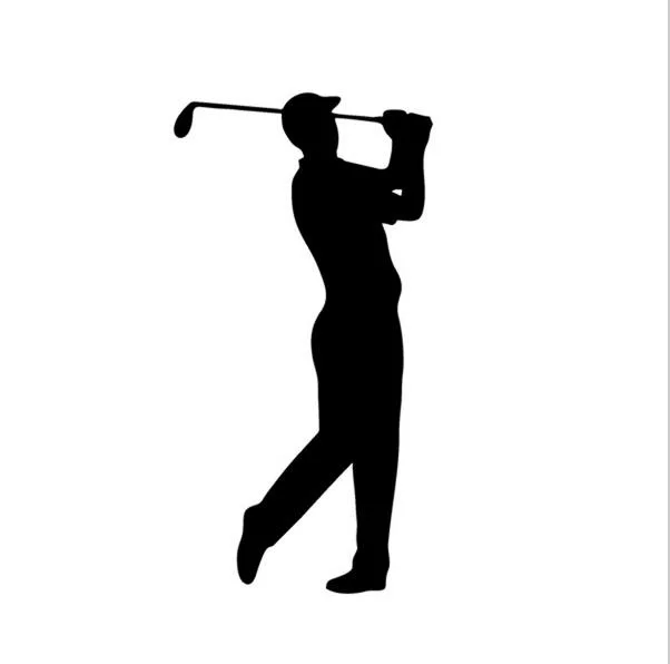 

Golf Player Decal Vinyl Sticker for Window Laptop 17x9cm