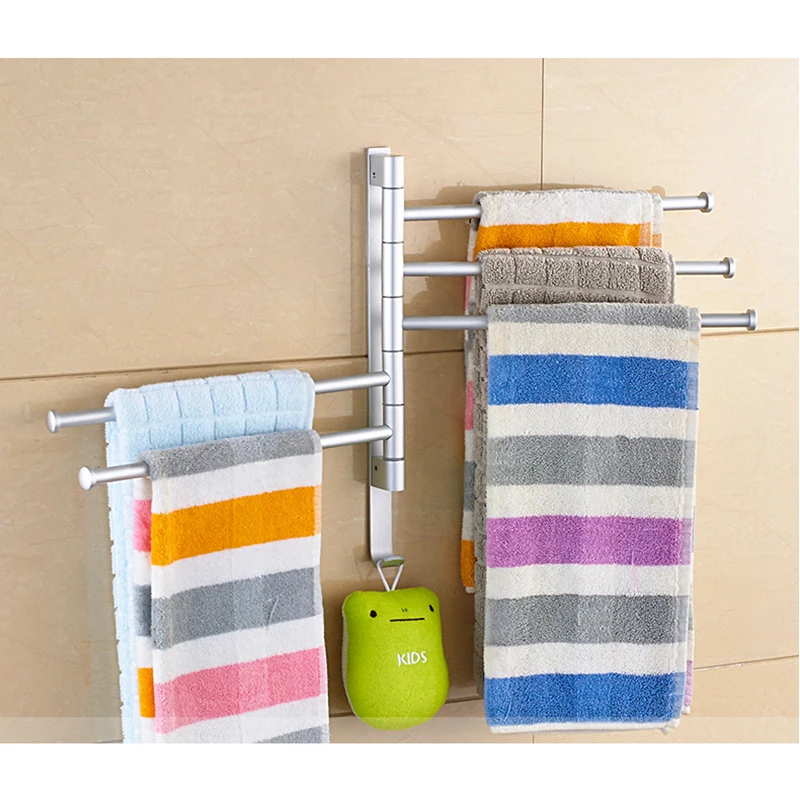 Alluminum منشفة حامل رفوف رف حمام منشفة بار الدورية منشفة أصحاب الحائط منظم مطبخ تخزين الرف