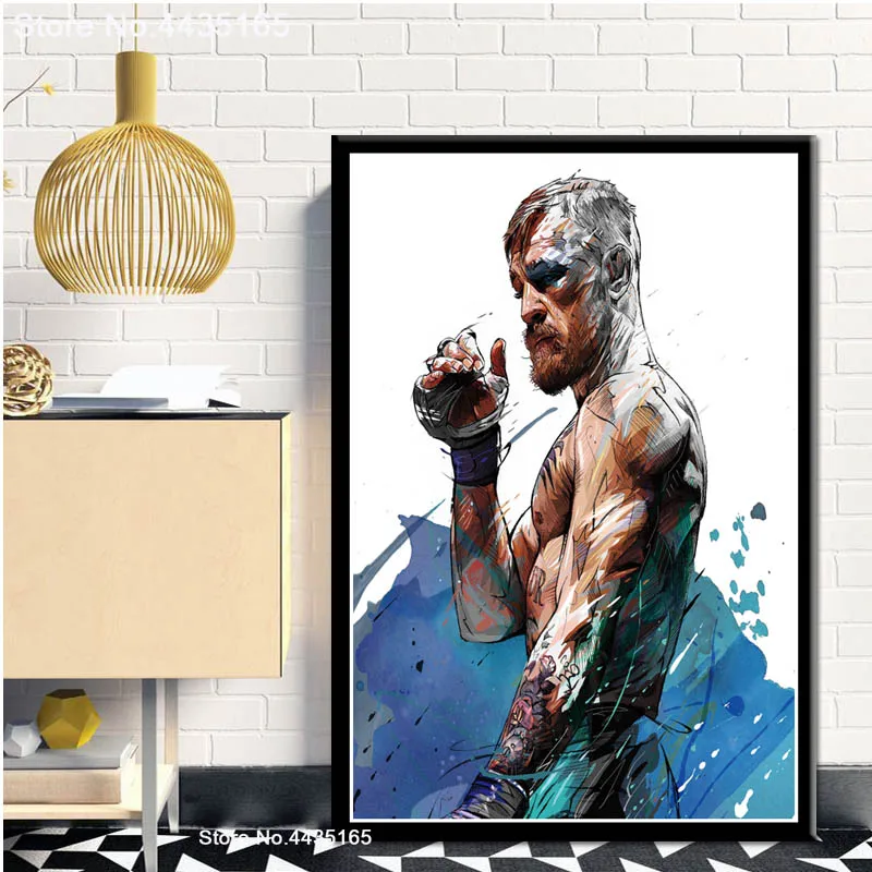 

Conor McGregor Poster UFC Boxing Champion Fighting Posters and Prints Canvas Painting Wall Art for Living Room Home Decoration