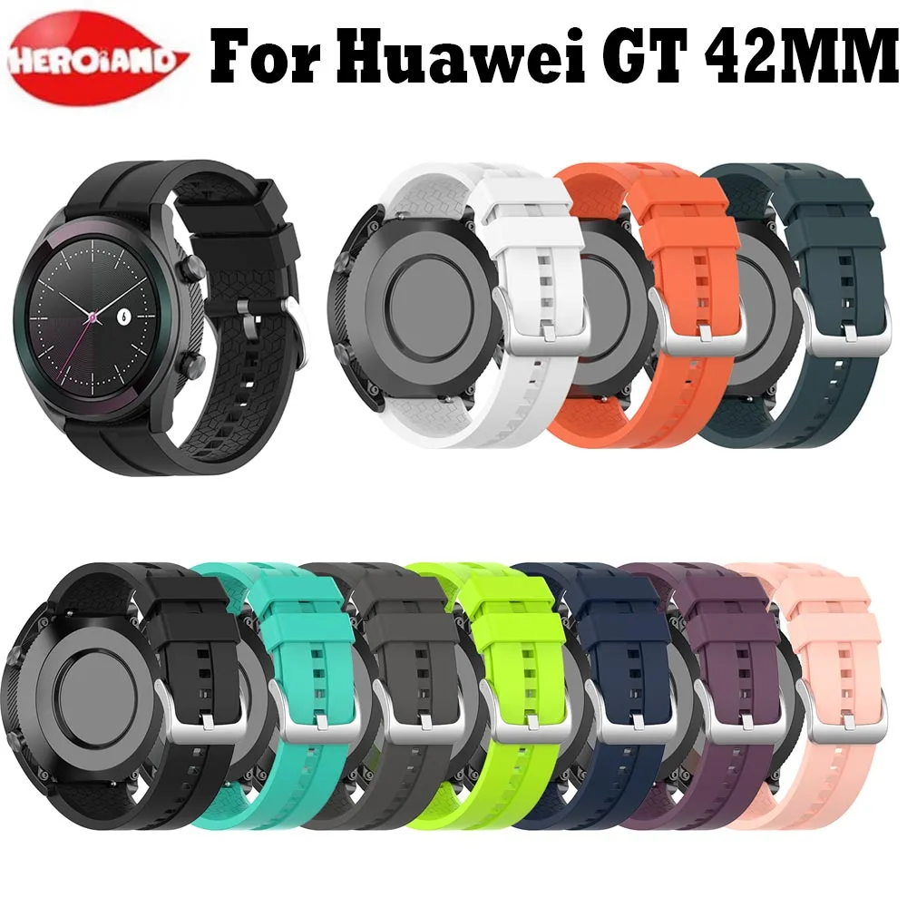 

Sport Silicone WristStrap For HUAWEI Smart WATCH GT Elegant Edition 42mm Watch Strap For Huawei Watch GT Elegant Edition Bands