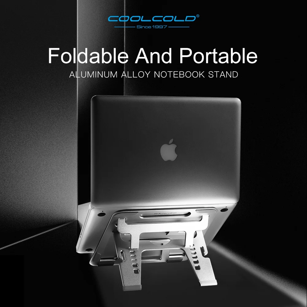 Coolcold U2S складной ноутбук кулер держатель стенд шесть регулируемый по высоте алюминий сплав охлаждающая подставка для 11 дюймов 14 дюймов Noteb