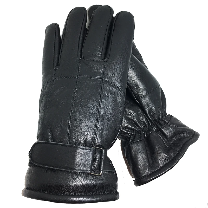 Мужские перчатки из натуральной кожи Новые черные перчатки из ...