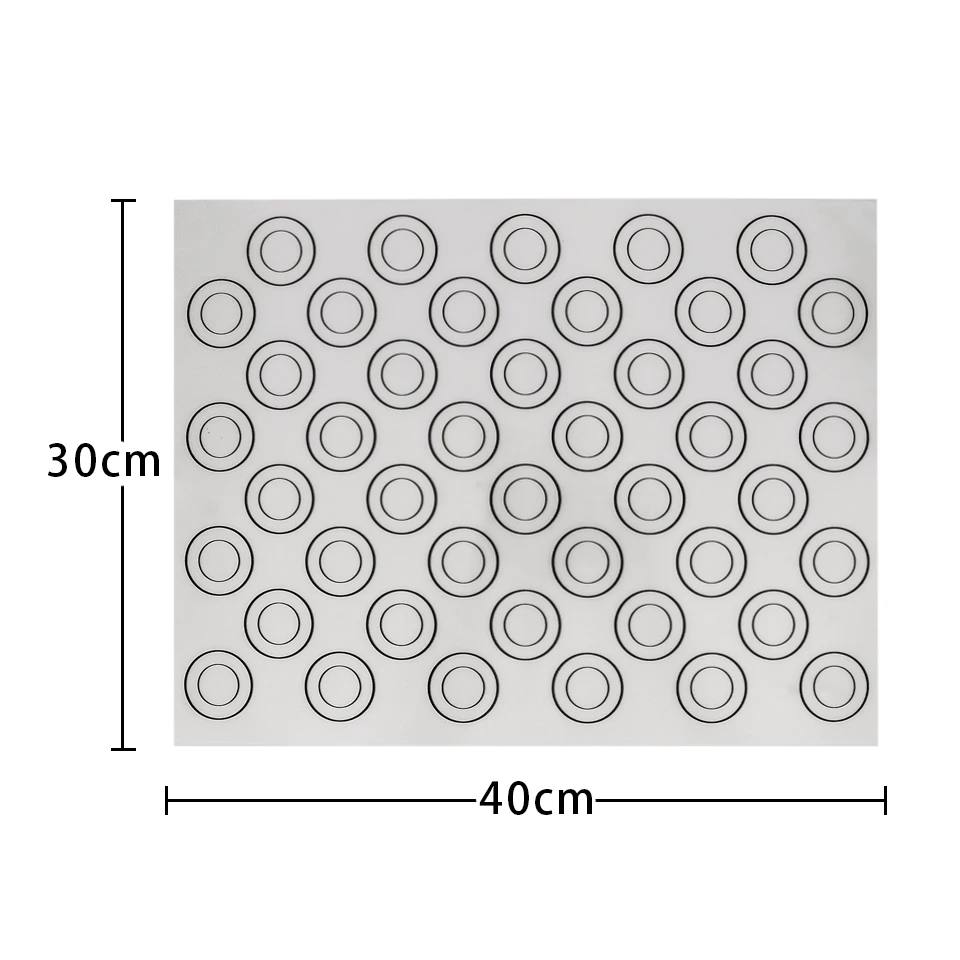 Transhome Макарон силиконовый коврик для выпечки антипригарный 40*30 см лист для выпечки инструменты для выпечки тортов тесто кондитерский коврик аксессуары для выпечки
