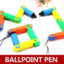 Креативное разнообразие Складная шариковая ручка, новинка подвеска Шариковая ручка для школы студентов, гибкие игрушки для детей