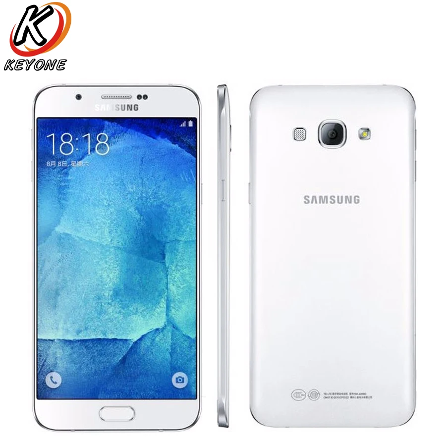 New Original Samsung Galaxy A8 A8000 Mobile Phone 5 7 Snapdragon 615 Octa Core 2GB RAM
