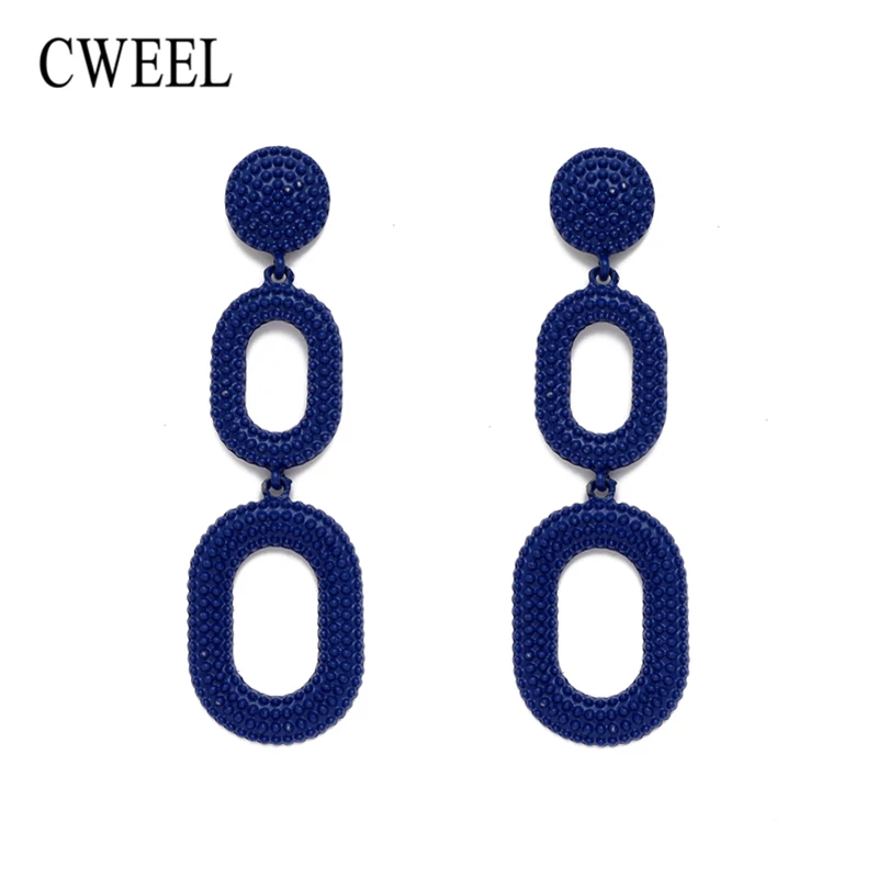 

CWEEL Long Earrings for Women Big Dangle Charms Wedding Punk Vintage Statement Drop Earring Female Earings Fashion Jewelry