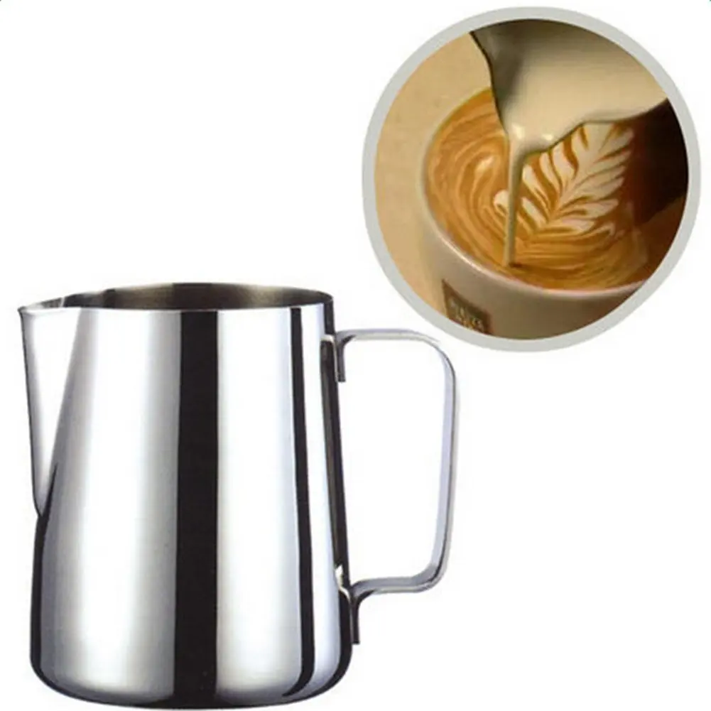 Кувшин для молока, чаши из нержавеющей стали для вспенивания кофе, кувшин для вспенивания латте, искусство латте(200 мл