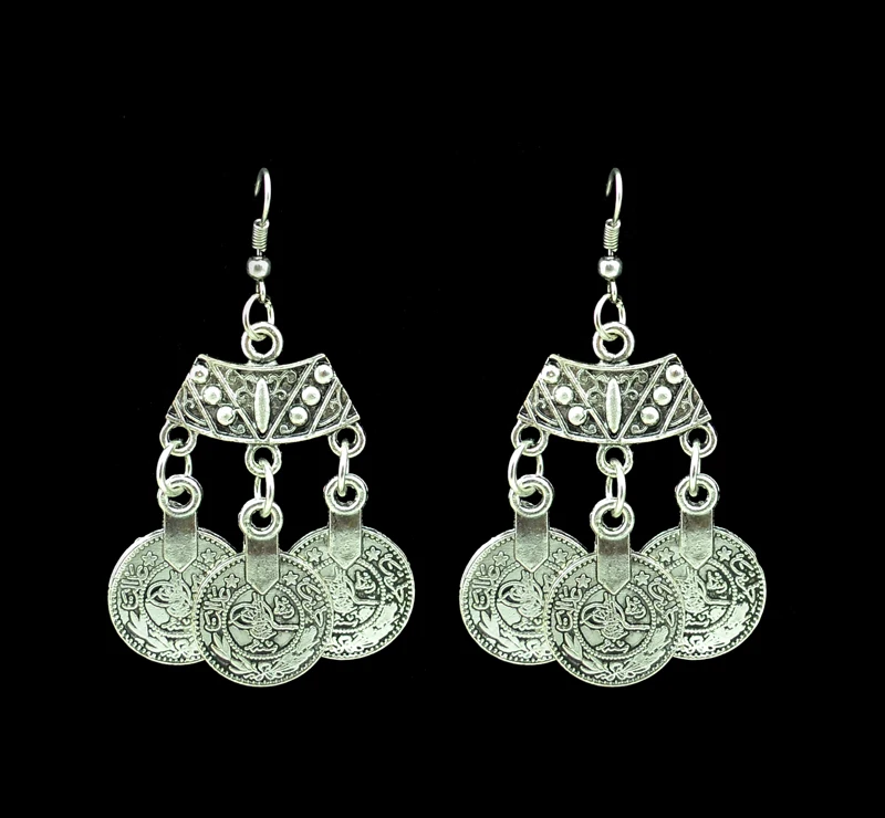 Женские металлические серьги кисточки в этническом стиле|jewelry girl|earrings 3dearring white |