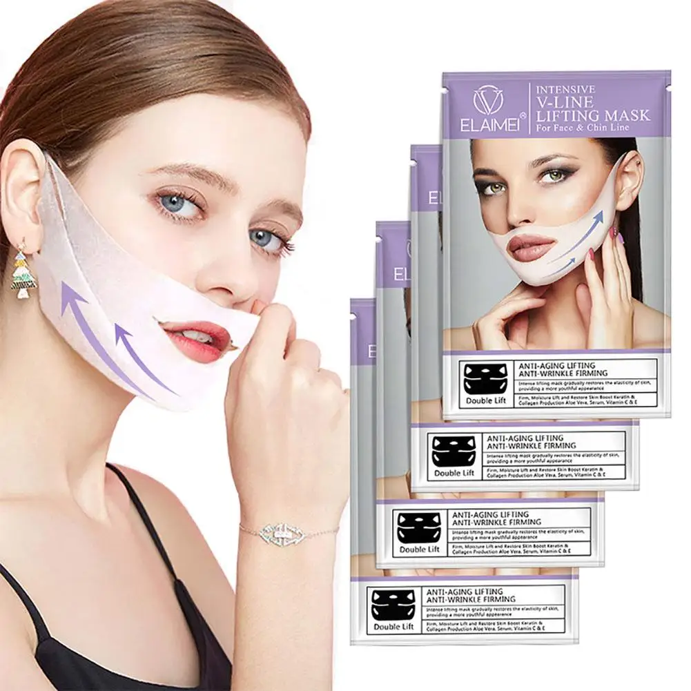 

V Line Mask 4d Face Lifting Mask Miracle V-shaped Slimming Mask Double Chin Reducer Lift Patch V Shape Face Firming Tool