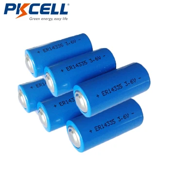 

6PCS PKcell ER14335 1650mah LiSOCL2 battery 2/3AA energy type for video camera electric equipment wireless