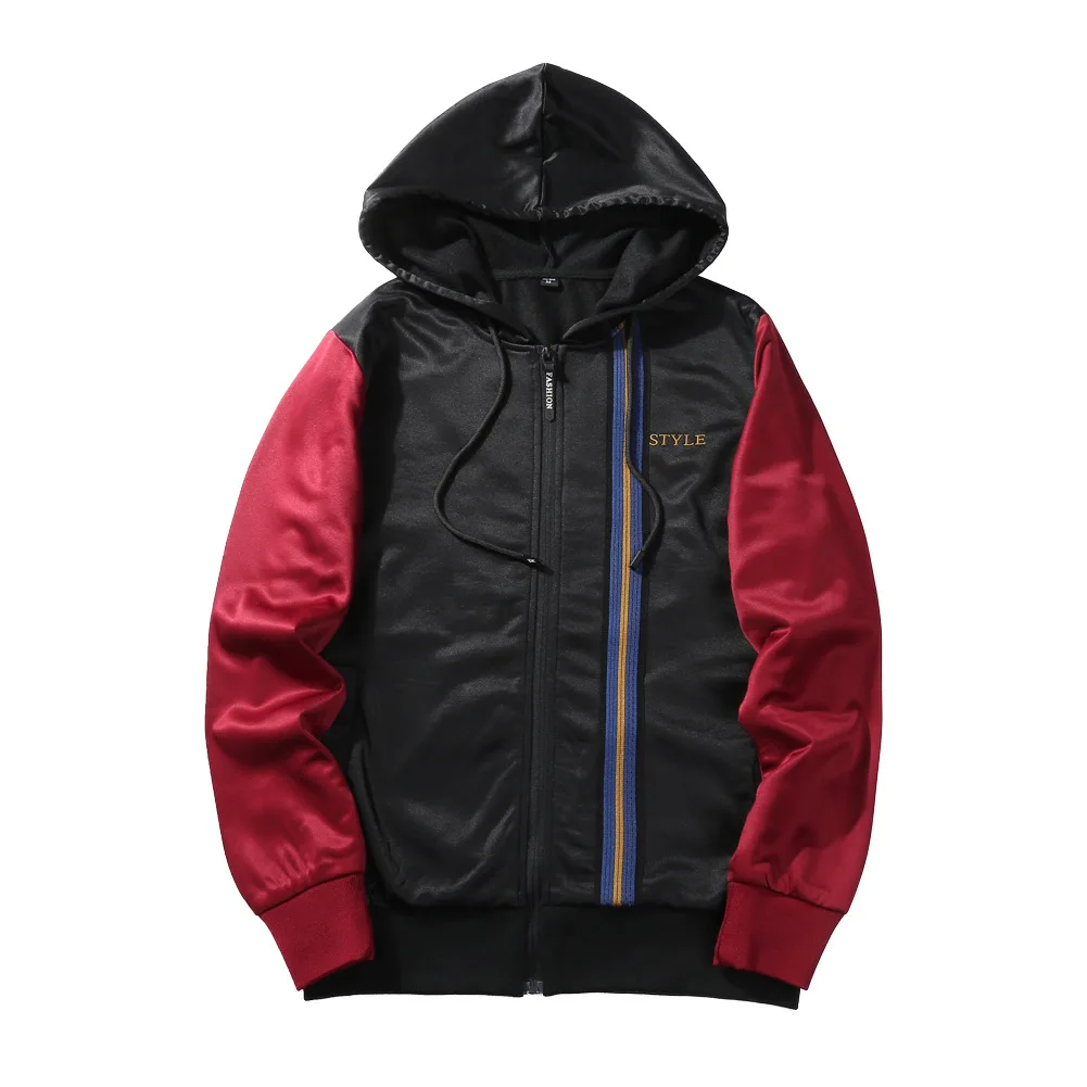 

Spring Autumn Men 'S Fashion Casual Spell Color Large Size Wild Popular Sun Protection Coat Clearance 2019 Spring Striped vintag