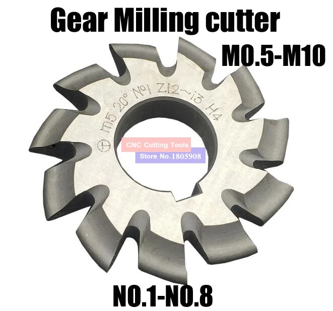 M0.5 M0.75 M1 M1.25 M2 M2.5 M3 M4-M10 Modulus PA20 градусов NO.1-NO.8 HSS зубчатая фреза режущие инструменты
