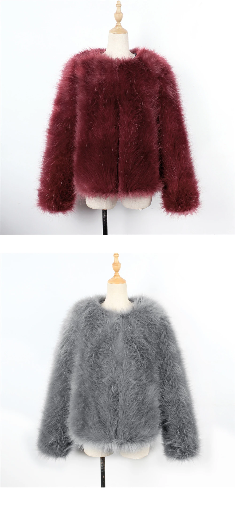 Fashionable and recreational coat female autumn winter new fund of imitation fur ostrich hair is short paragraph coat (14)