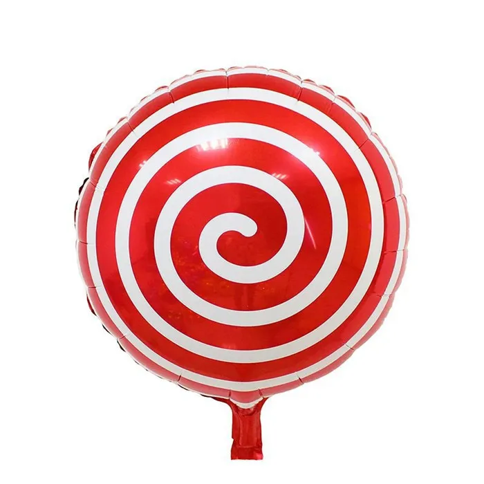 18 дюймов воздушные шары на день рождения ребенка фрукты фольги украшения из воздушных шаров на день рождения ребенка взрослых детей пляжные вечерние гелиевые надувные воздушные шары - Цвет: K101 Lollipop Red