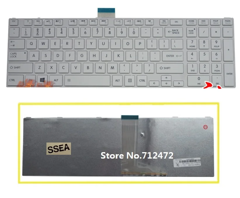 Новая белая клавиатура SSEA для США Toshiba Satellite S850 S855 S870 S875 S855D P850 P850D P855 P855D P870 P870D P875 P875D