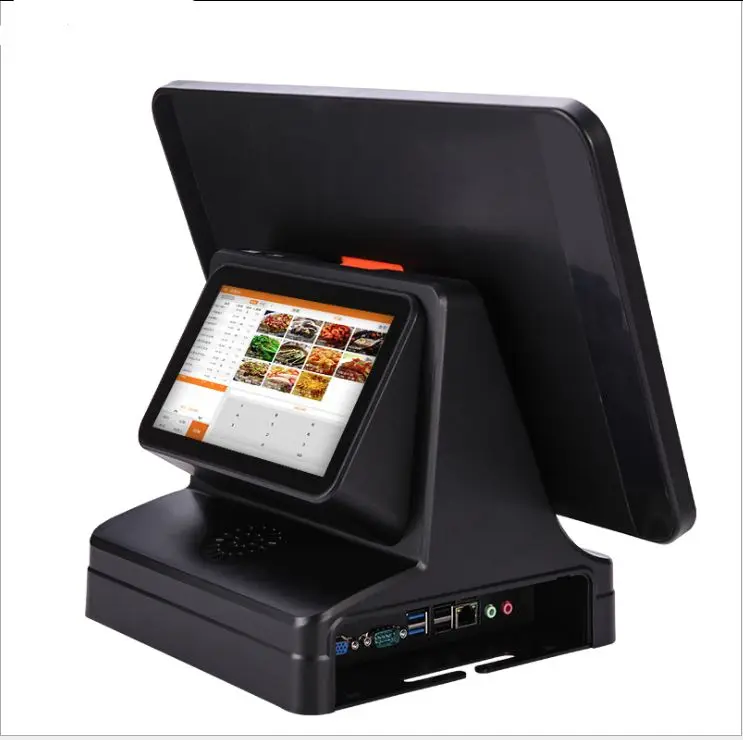 15.6 inch Android pos terminal with fingerprint and thermal label printer