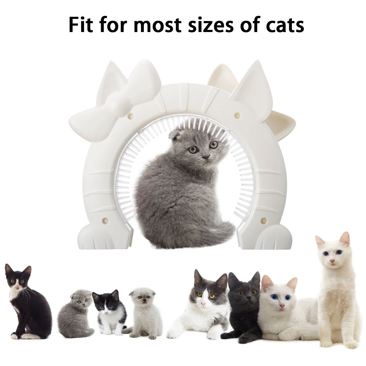 Lovely Pet Cat Door Gate Puppy Gates with Hollow Core ABS material for
