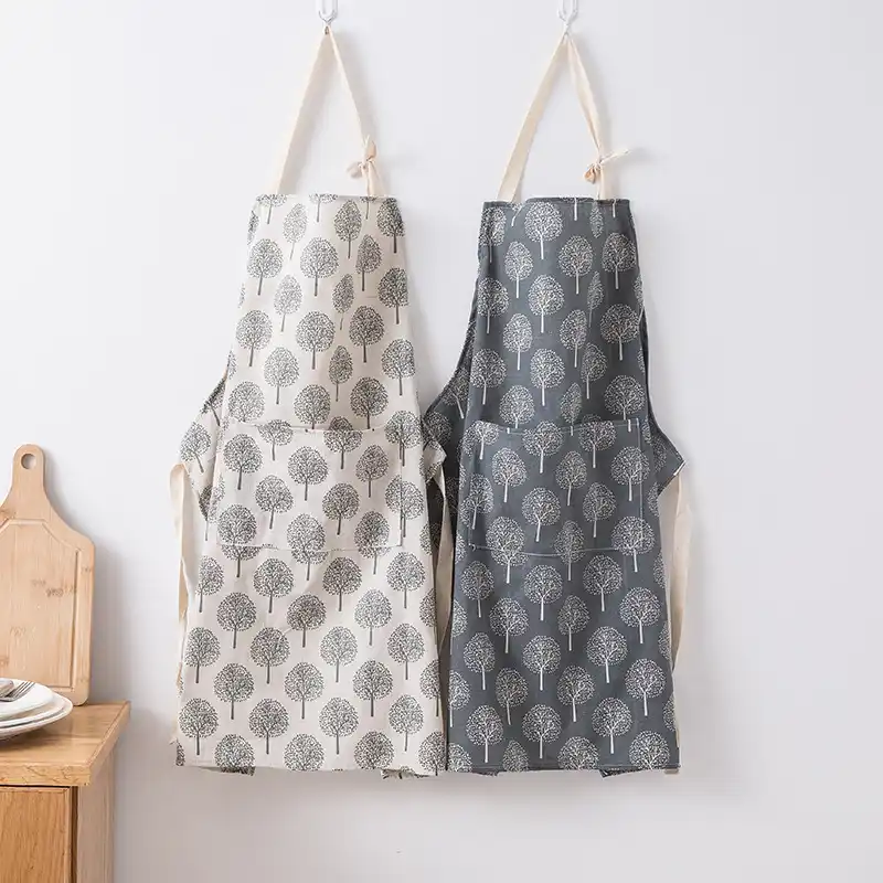 Funny Kitchen Apron Cotton Women Cooking Apron Creative With Pocket Hand Towel Chef Apron Aprons Aliexpress