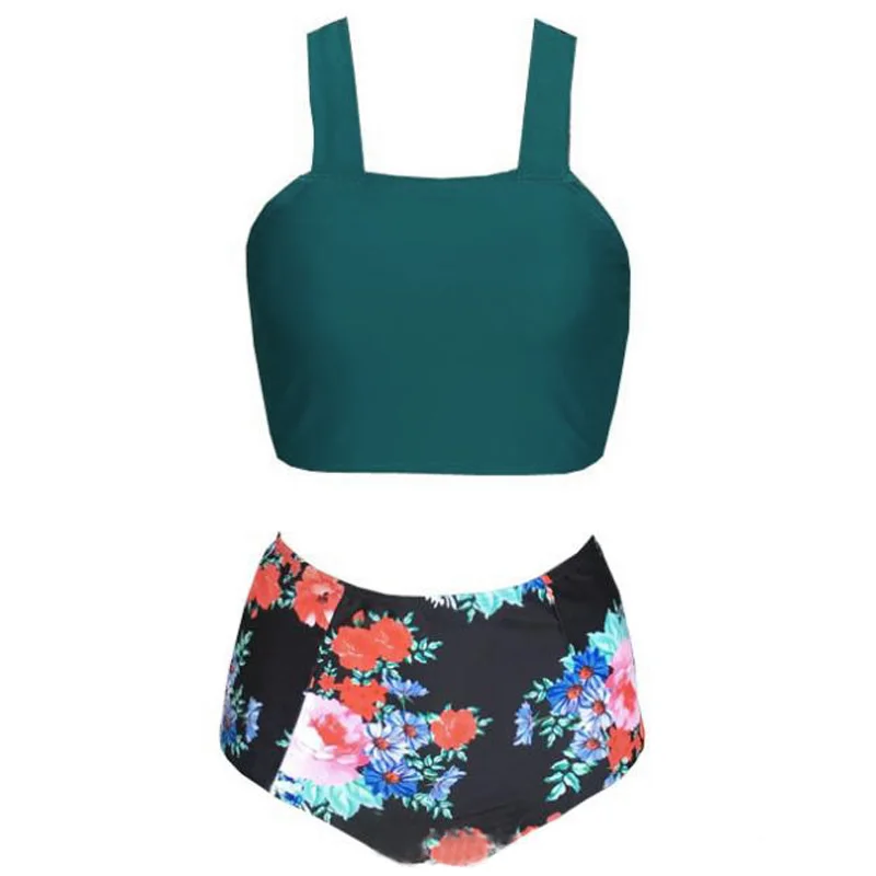 

High Waist Swimsuit Bikinis Women Swimwear Vintage High Neck Bikini Set Bathing Suits Swim Wear Bikinis