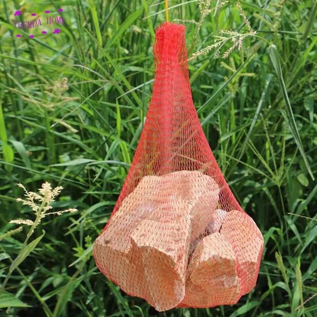 100Pcs Reusable Red Gardening net plastic mesh bags of fruit