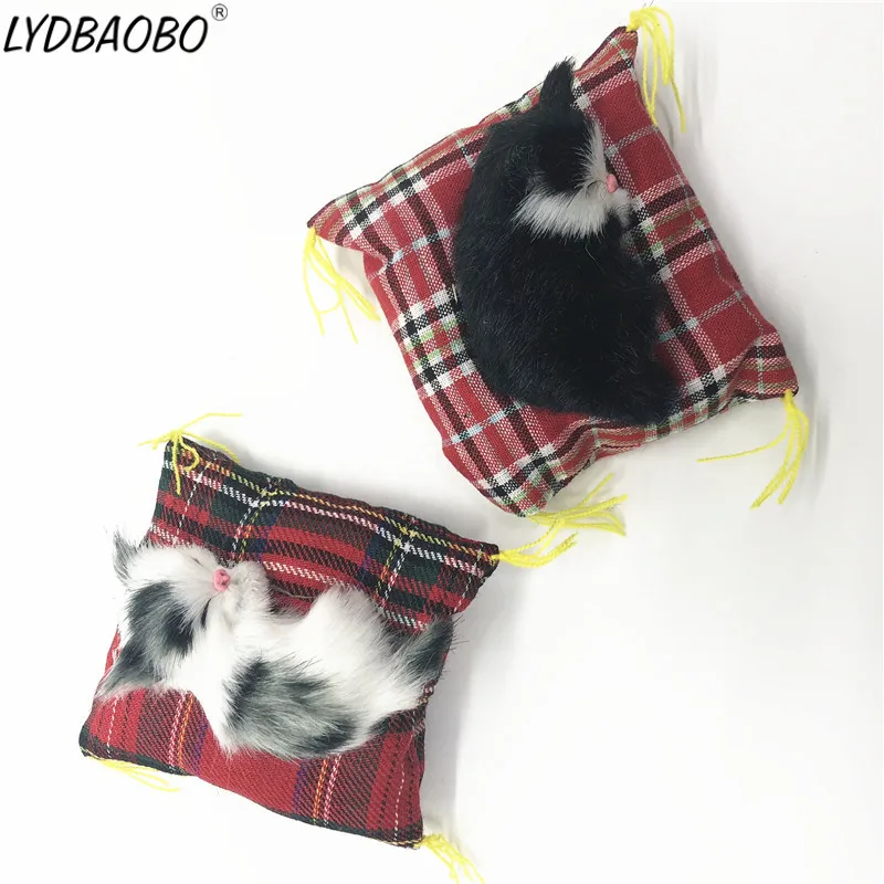 LYDBAOBO 1 шт. 10 см спящие кошки мягкая игрушка милая Имитация животных кукла плюшевая