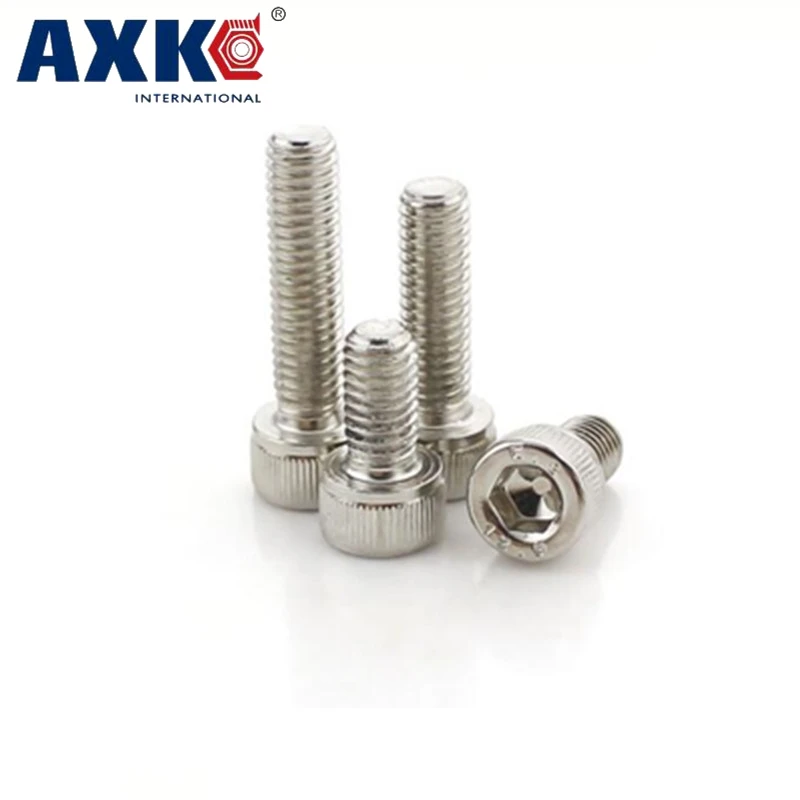 

AXK M16*80/85/90/100/110 M16x80/85/90/100/110 304 Stainless Steel ss Metric DIN912 Allen Head Bolt Hex Hexagon Socket Cap Screw